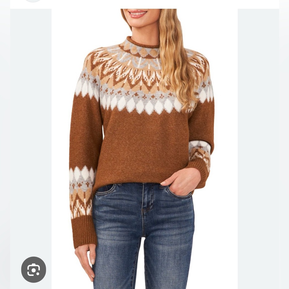 CeCe Fair Isle Sweater NWOT
